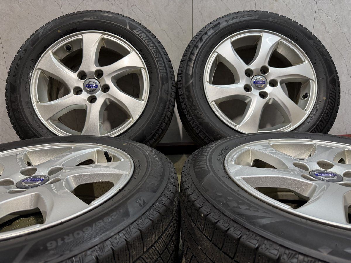 【BS BLIZZAK VRX3 205/60R16】スタッドレス【VOLVO V40クロスカントリー 純正ホイール 16インチ 7J5HPCD108+50】21年製 バリ溝 (MTR572MI) クレジットカード QRコード決済可能 BS BLIZZAK VRX3 205/60R16】スタッドレス【VOLVO V40クロスカントリー