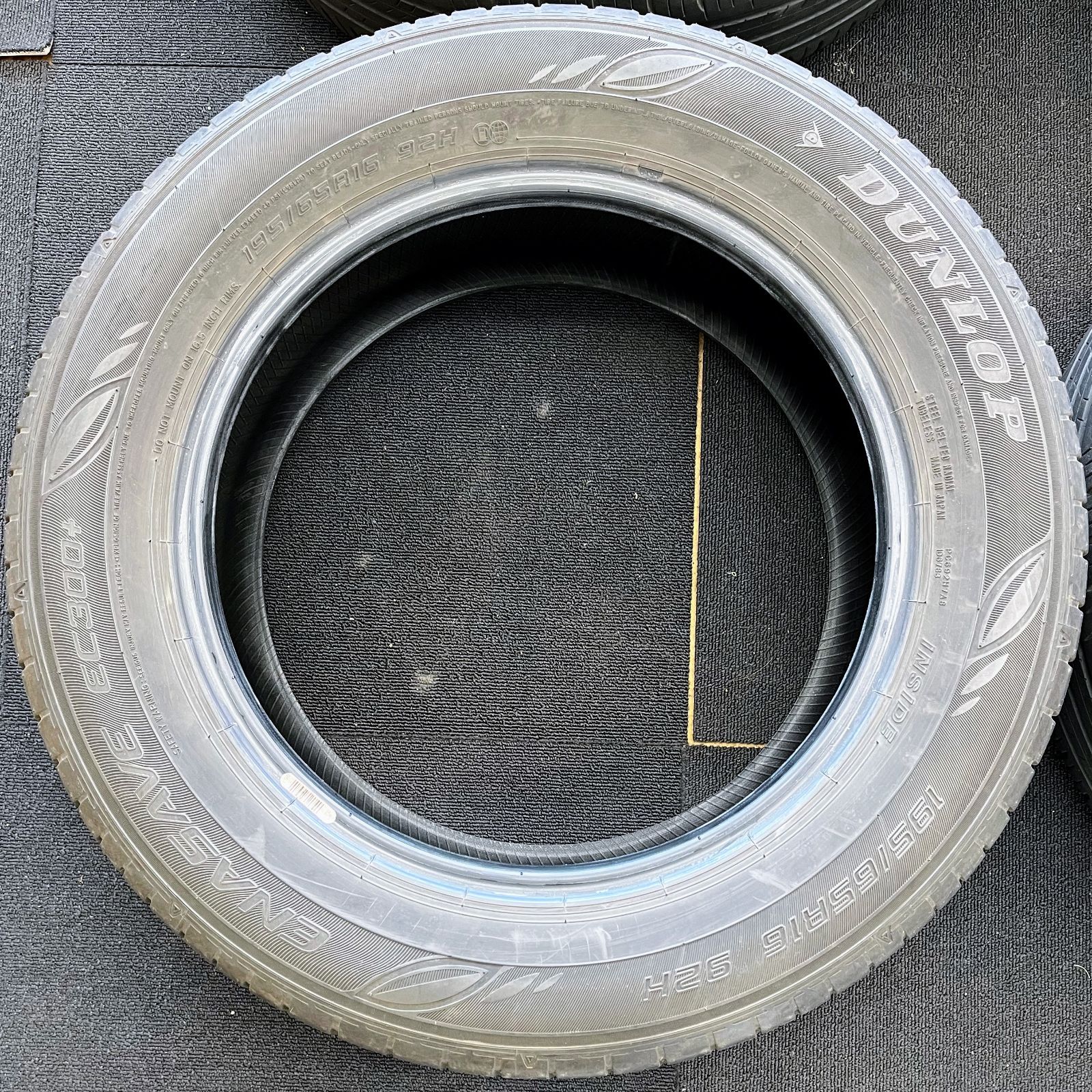 送料無料】【195/65R16】中古 サマータイヤ 4本セット(2本ずつ2セット 