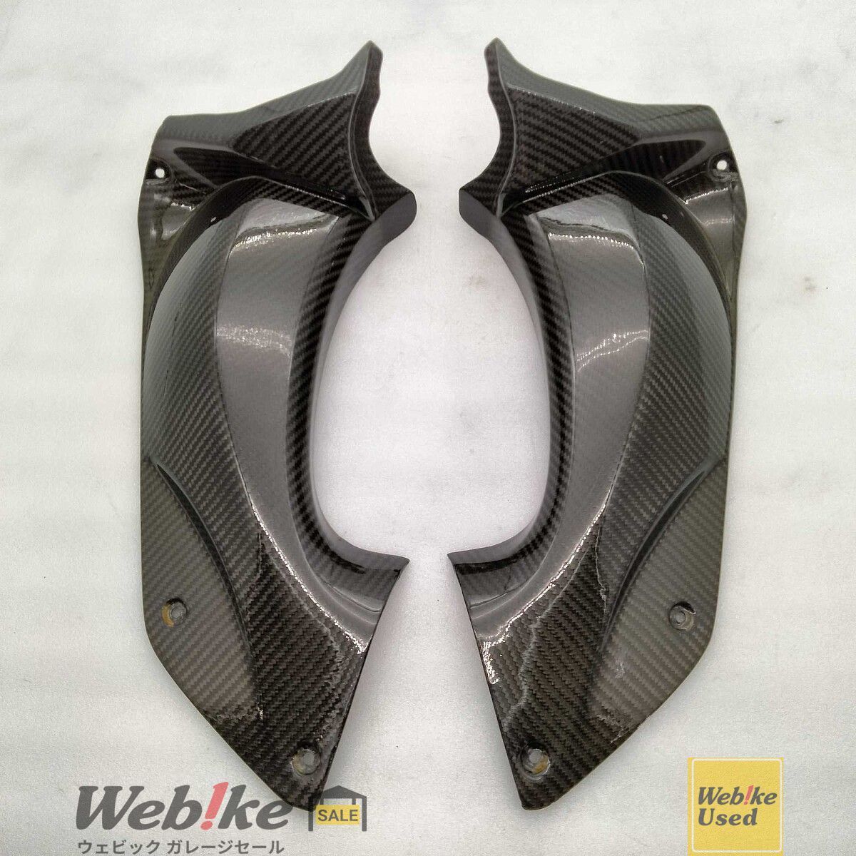 Carbony ZZR1400 ドライカーボン エアーダクトパネル 左右セット NE-KA