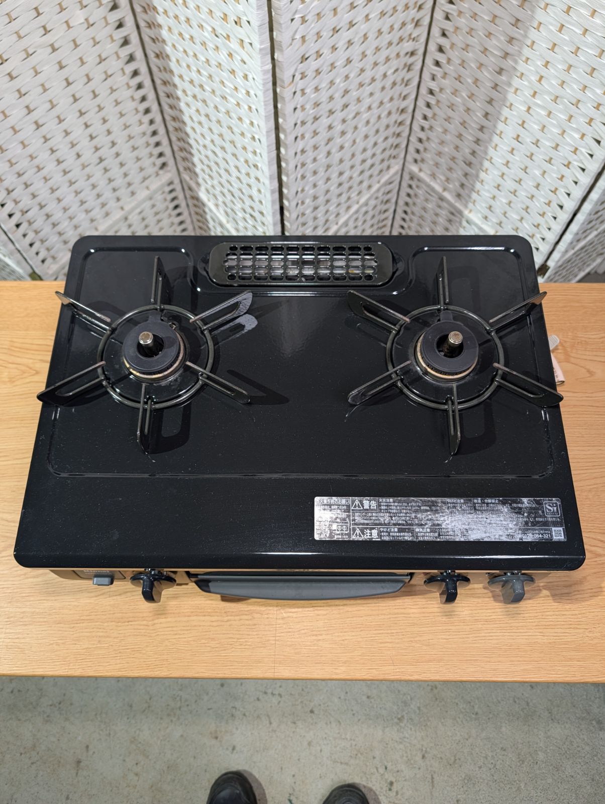 【リサイクルサービス八光】2020年製　リンナイ　ガスコンロ　都市ガス用　KSR562BKR リサイクルサービス八光】2020年製 リンナイ ガスコンロ 都市ガス用