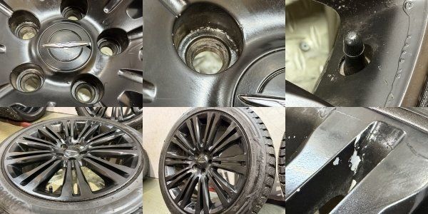 タイヤ走行短め【BS DM-V3 245/45R20】スタッドレス【社外ホイール 20インチ 8J5HPCD115+24】22年 ブラック クライスラー300等 (MTR570KMI) クレジットカード QRコード決済可能 タイヤ走行短め【BS DM-V3 245/45R20】スタッドレス【社外ホイール 20