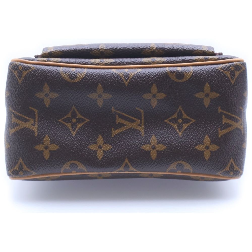 LOUIS VUITTON ルイヴィトン モノグラム ヴィバシテPM ミニ ショルダーバッグ ブラウン レザー×PVC M51165 ゴールド金具 ルイ・ヴィトン LOUIS VUITTON ヴィバシテPM M51165 ブラウン