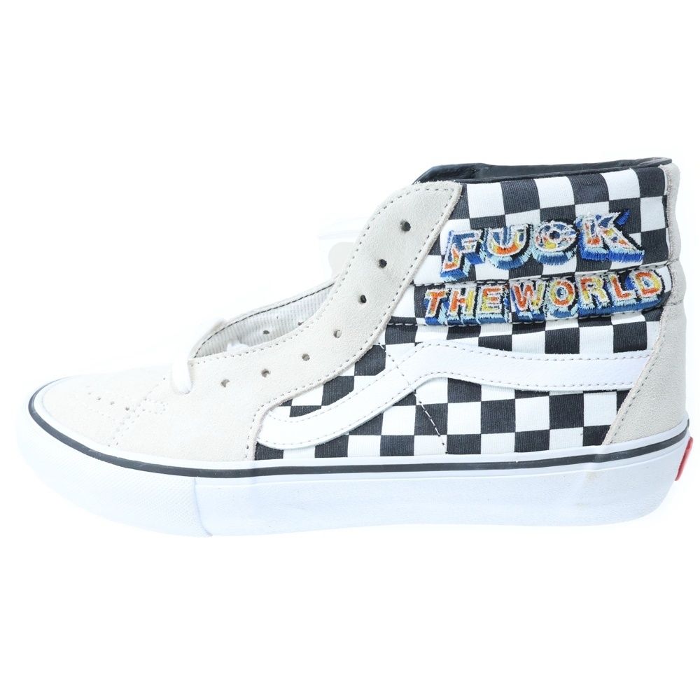 VANS ヴァンズ × SUPREME Fuck The World Checker Board ファック ザ ワールド マルチカラー VANS (ヴァンズ) × SUPREME Fuck The World Checker Board ファック ザ