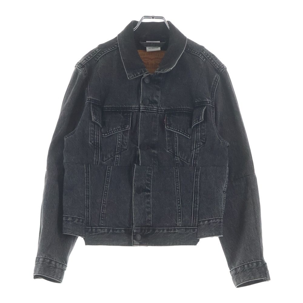 【SALE美品】VETEMENTS リーバイス　再構築デニムジャケット ブラック VETEMENTS (ヴェトモン) 18SS ×Levi's リーバイス 再構築デニム