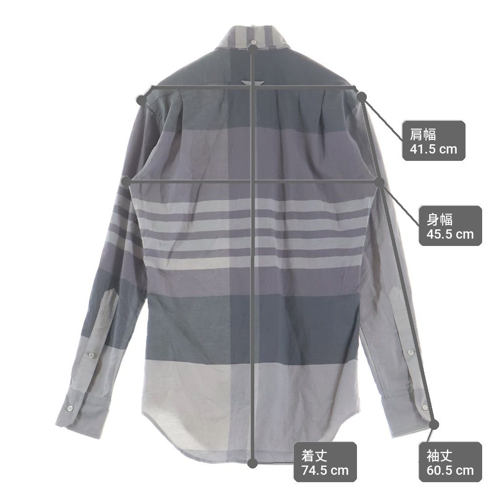 THOM BROWNE (トムブラウン) 16AW OVERSIZED PLAID OXFORD SHIRT