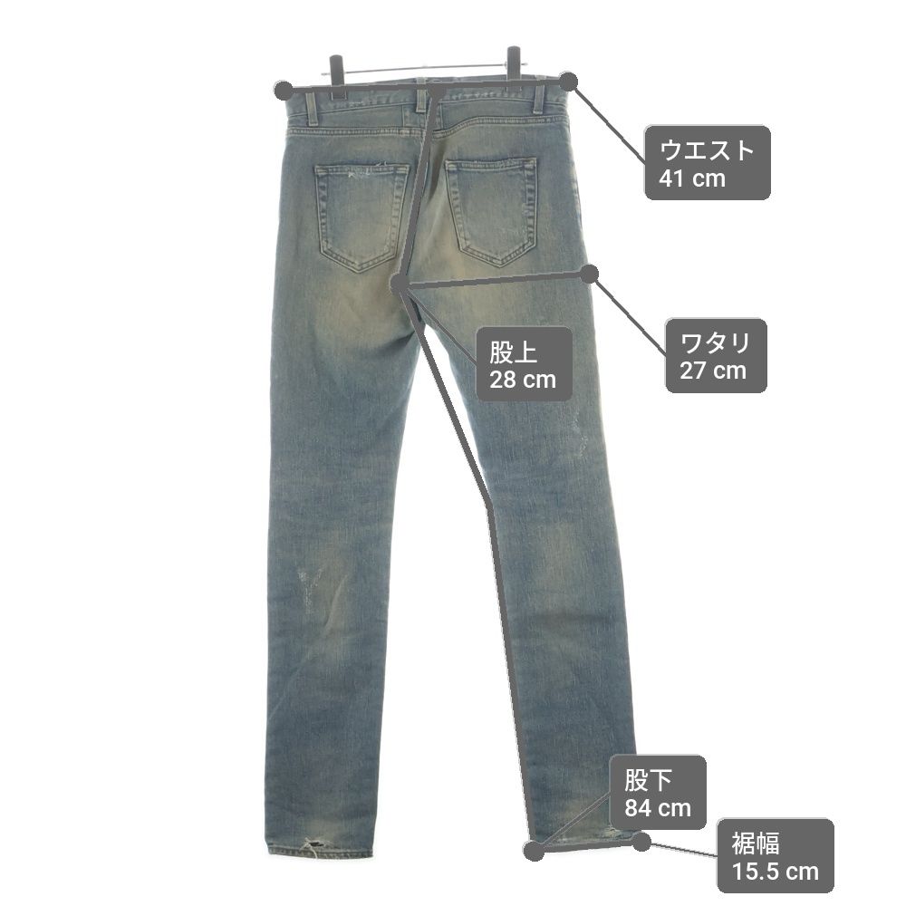 SAINT LAURENT PARIS (サンローランパリ) 16SS D02 M/SK・LW エディ期 