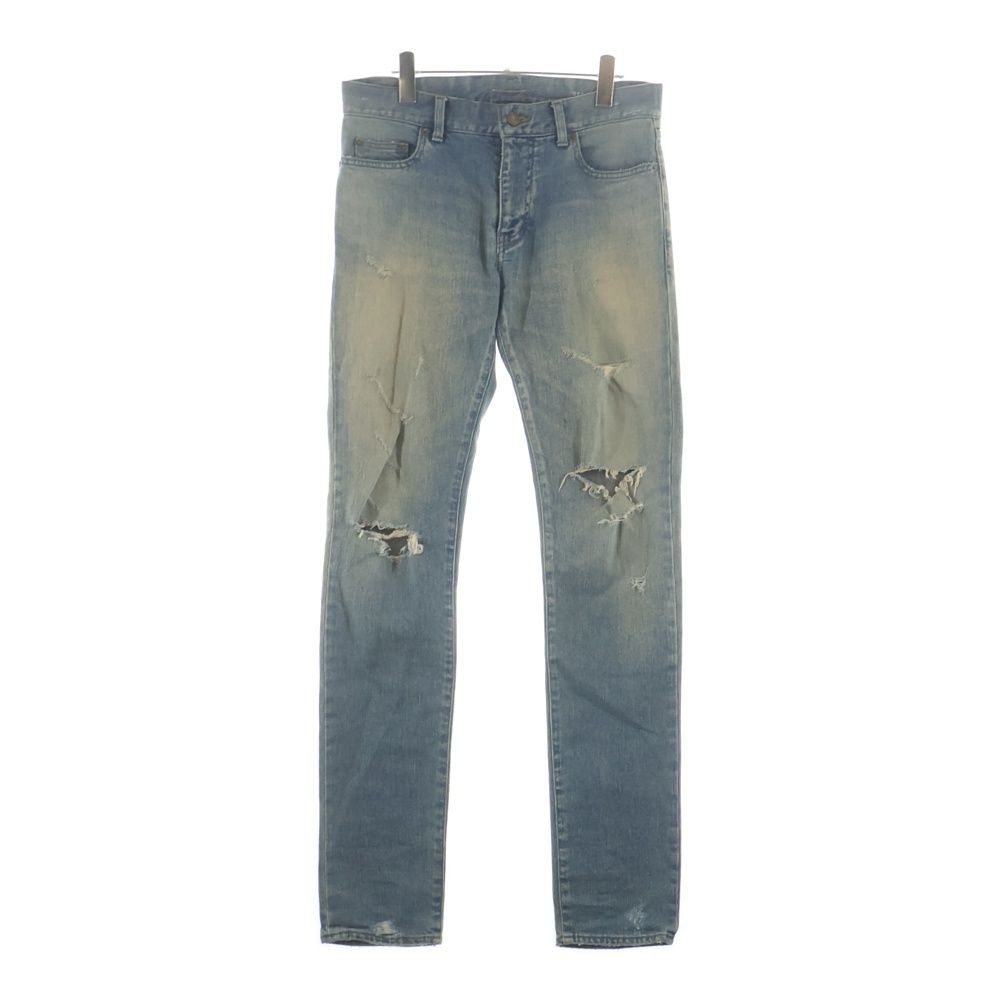 SAINT LAURENT デストロイデニム加工 クラッシュデニム Saint Laurent 
