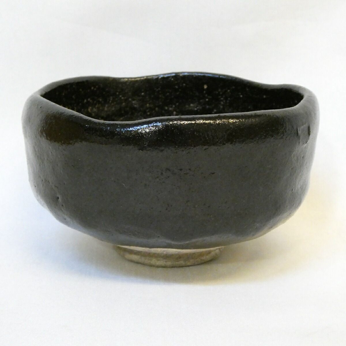 茶道具 八事窯 初代 中村道年 造 黒楽茶碗 時代物(ZE891) 三代道年 箱】八事窯 二代 中村道年作 黒楽茶碗 楽焼 中村正次 茶道具