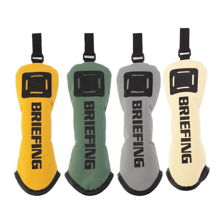 Briefing Golf Headcover Utility Men's Women's Utility Cover Echo Leather Dyneema Cordura Ripstop Nylon Water Repellent Simple Solid Logo Rare Brand BRIEFING GOLF BRG241G21
