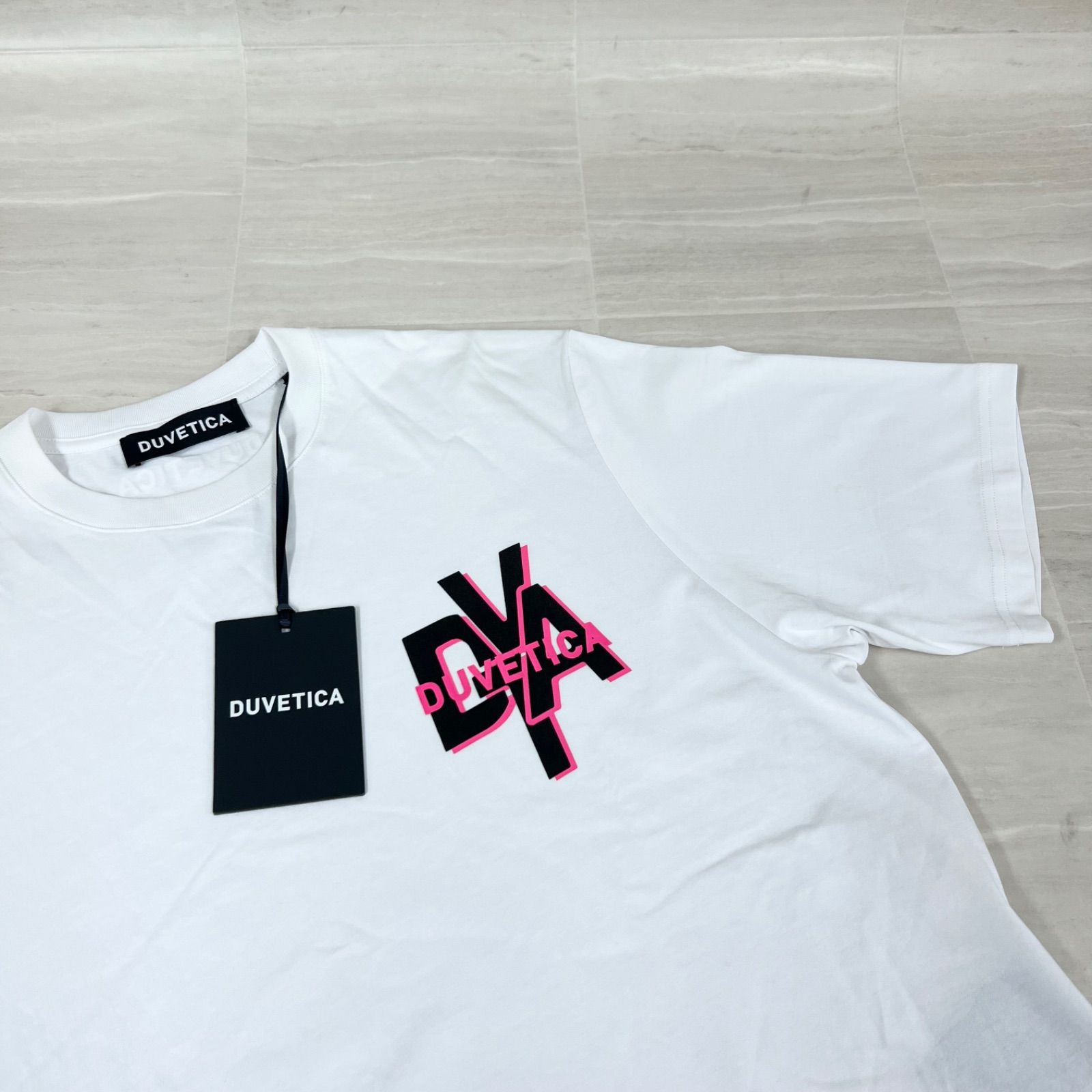 新品・アウトレット品】DUVETICA6 デュベティカ Tシャツ 半袖 ホワイト 