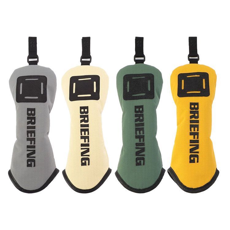 Briefing Golf Headcover Fairway Wood Men's Women's Fairway Wood Cover Echo Leather Dyneema Cordura Ripstop Nylon Water Repellent Simple Solid Logo Rare Brand BRIEFING GOLF BRG241G20