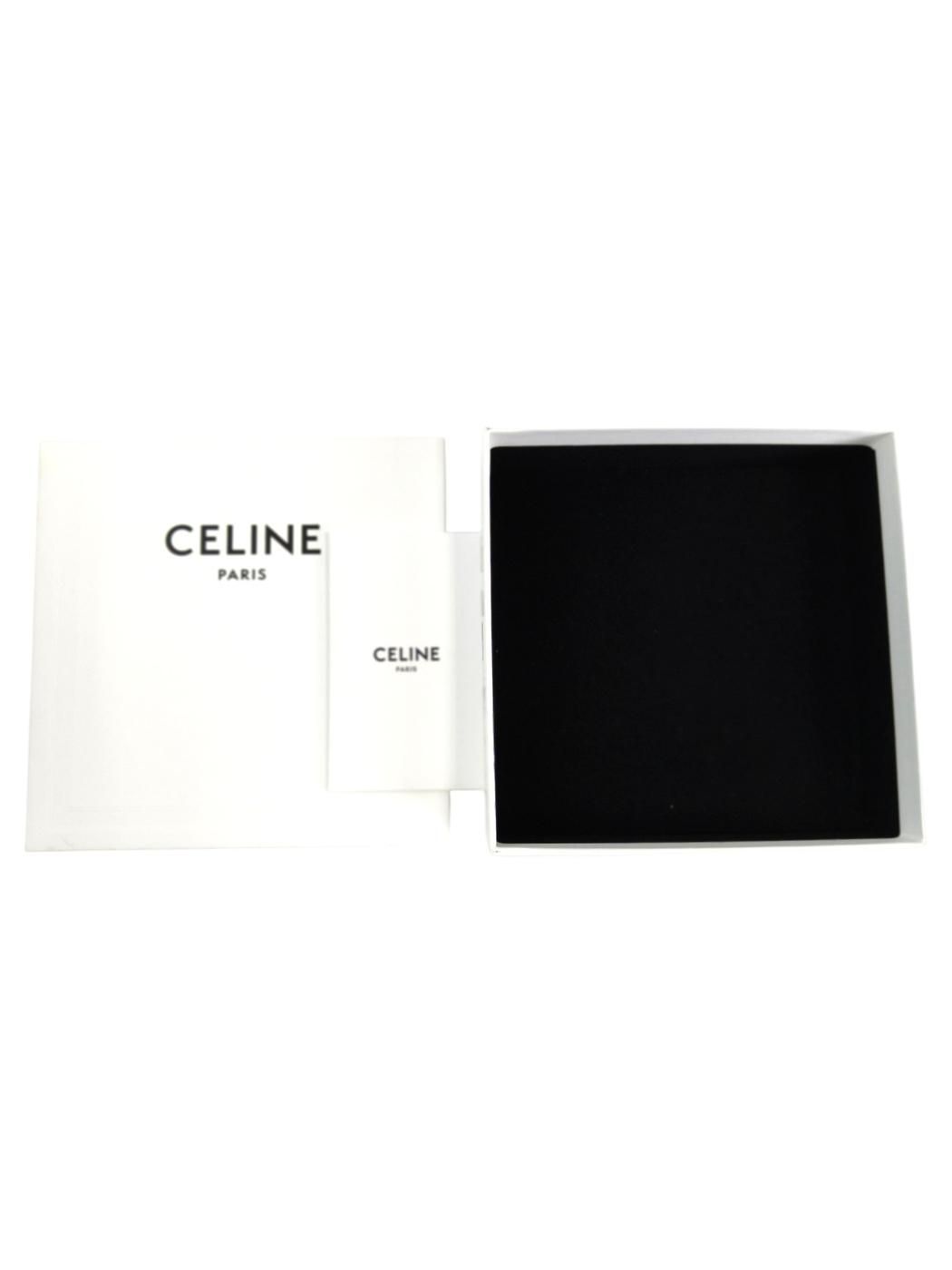 CELINE シルクシュシュ ブラック ロゴ入り CELINE（セリーヌ） [正規ラッピング済] レイユール シュシュ シルク