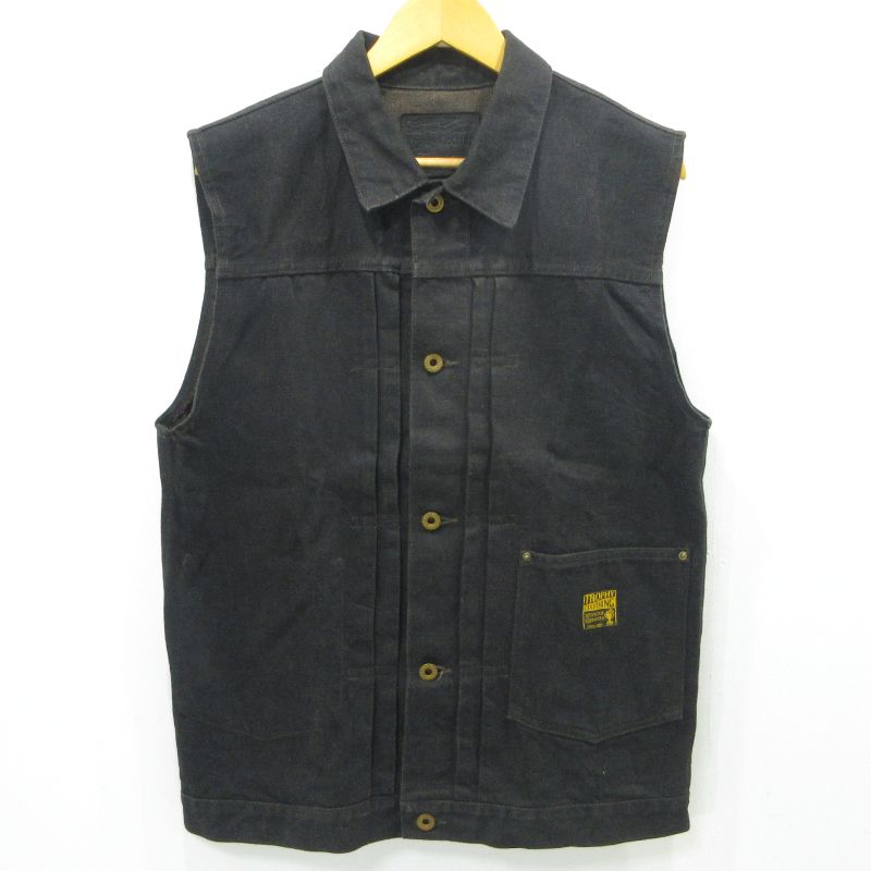 【三重本店】 中古 TROPHY CLOTHING | トロフィークロージング デニムベスト ブラック サイズ：L 【93】