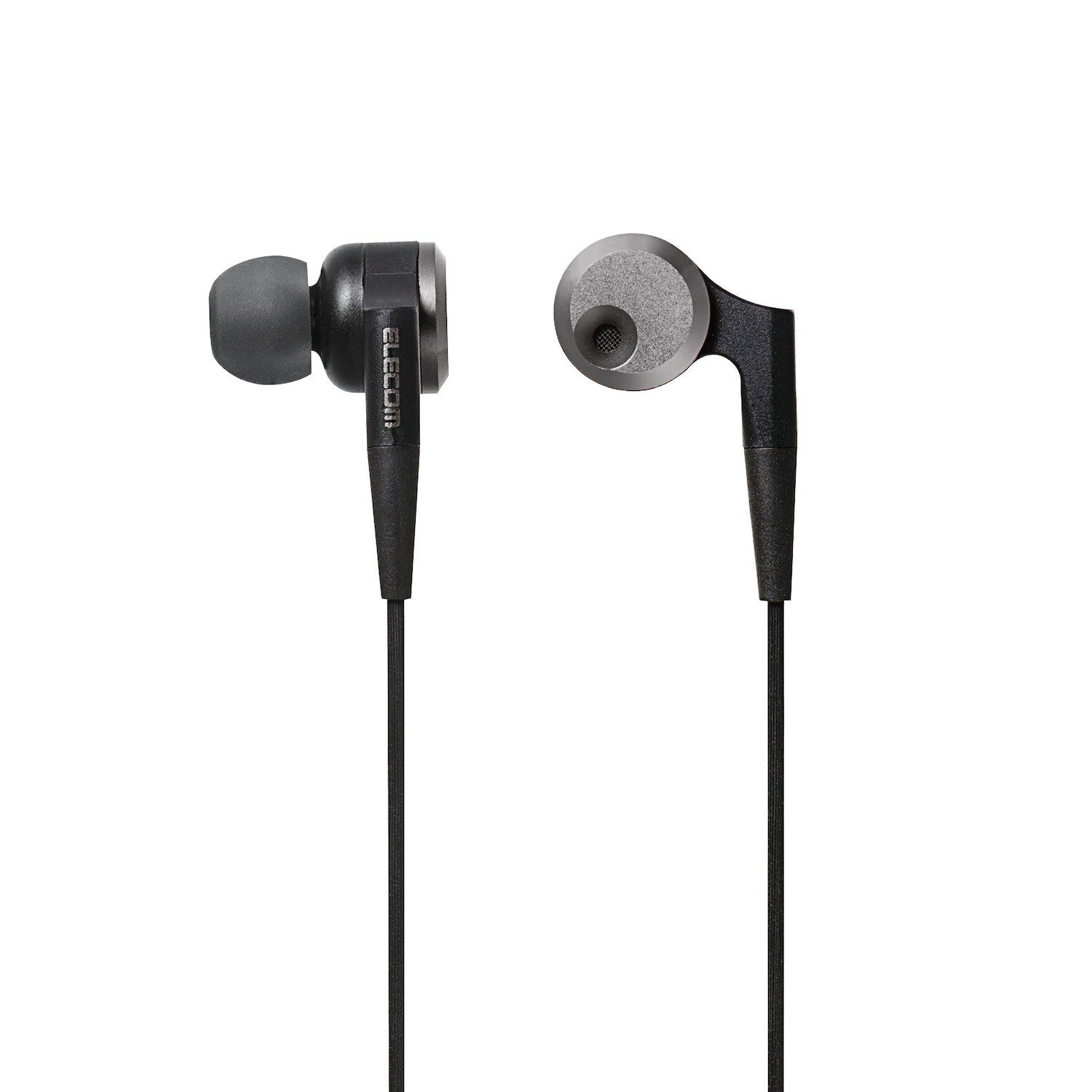 Brand New Elecom Stereo Earphones Canal φ10mm Driver Heavy Bass GrandBass Black EHP-GB100ABK