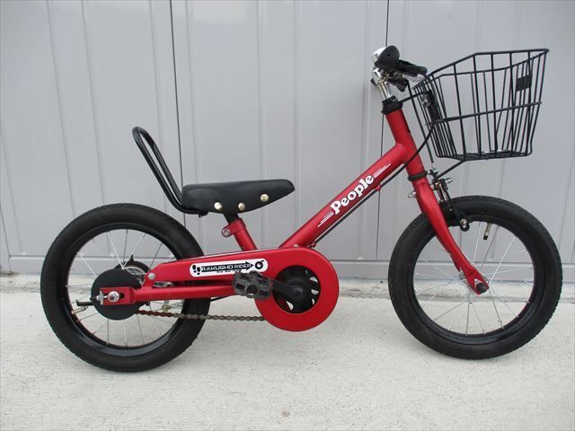F22　★6500円★整備済み 中古子供自転車 【14インチ　赤　people 】 F22☆整備済み☆完成車発送☆中古子ども自転車【14インチ 赤 people 】 -