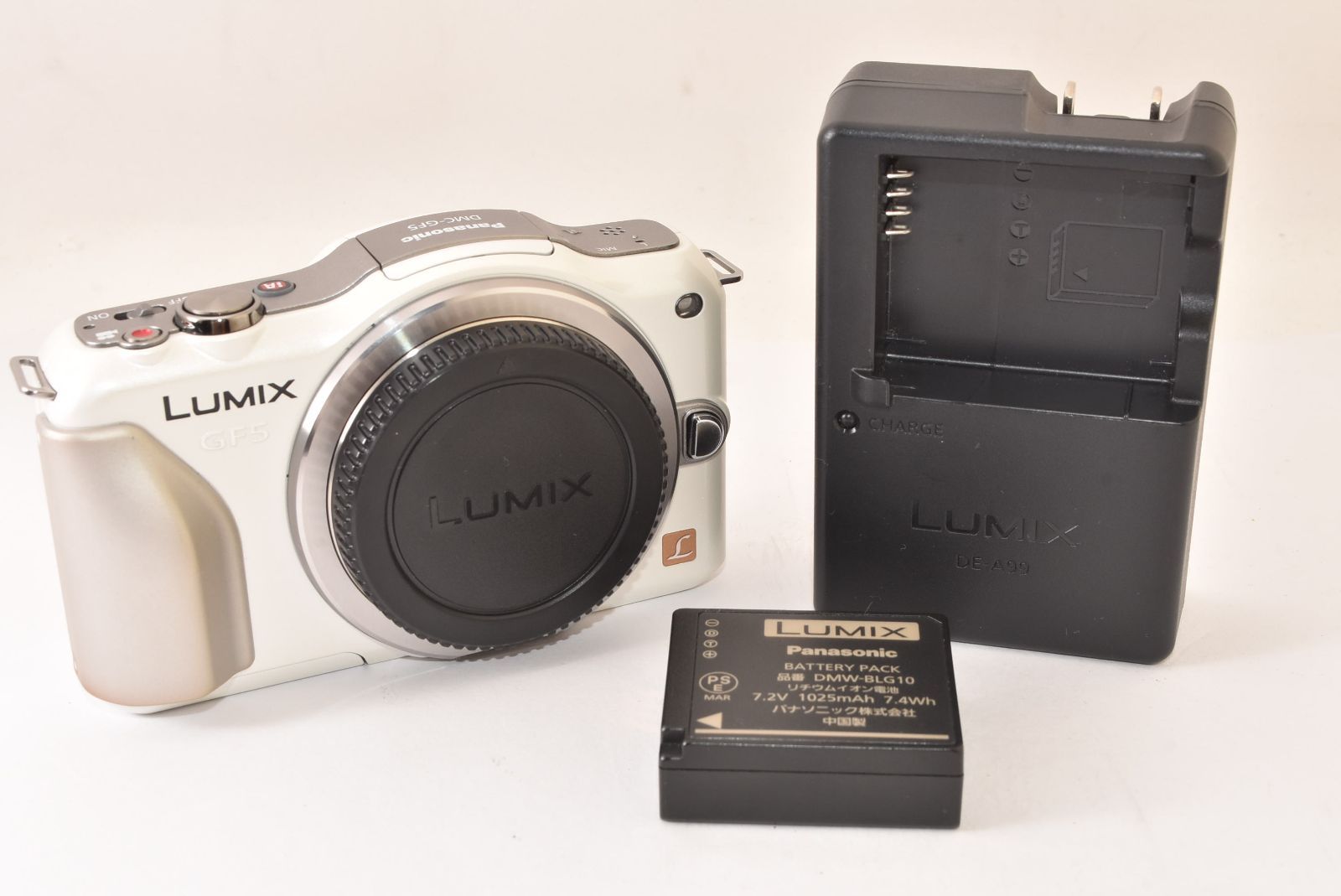 Panasonic パナソニック LUMIX DMC-GF5 ボディ シェルホワイト ミラー
