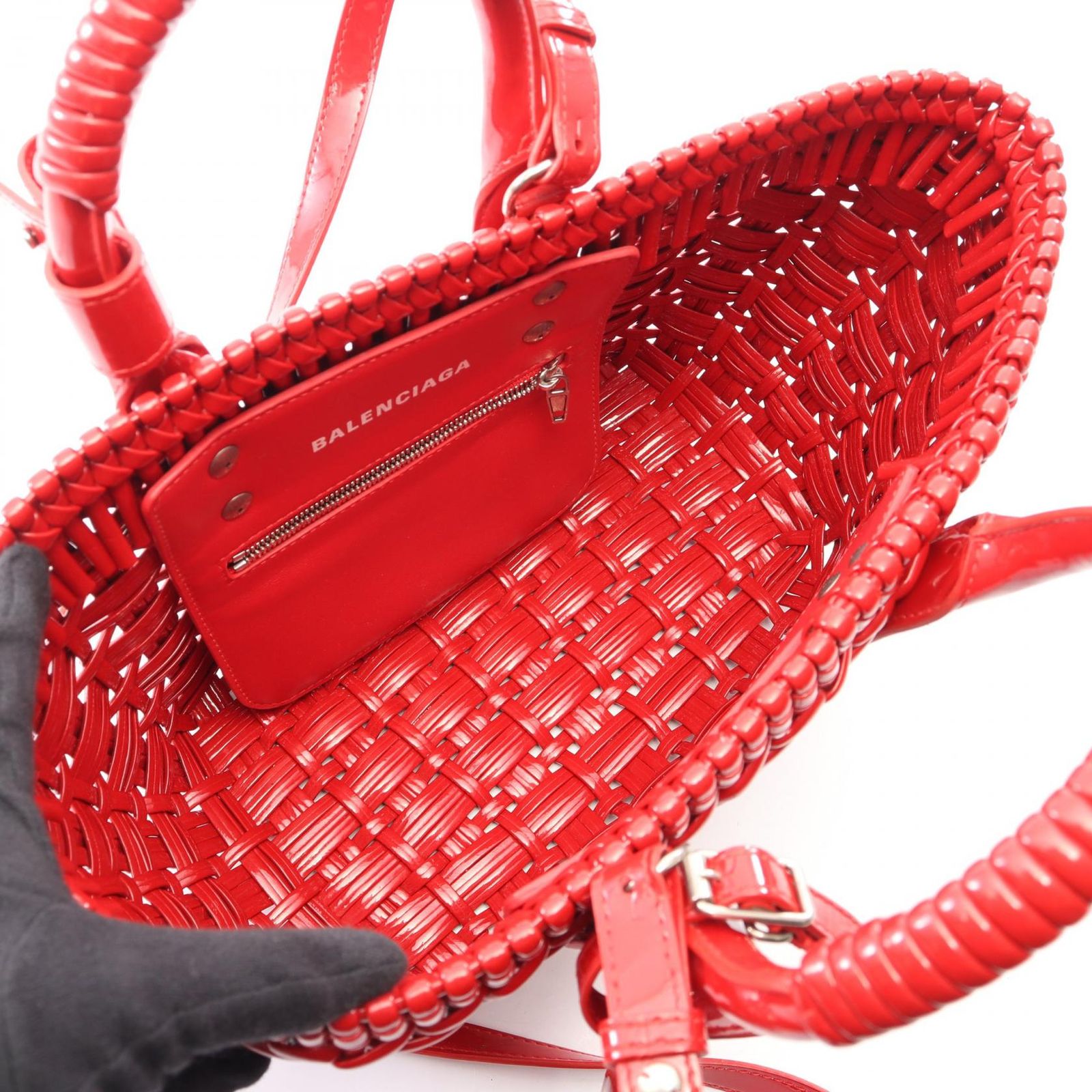 BALENCIAGA バレンシアガ BISTRO XS ビストロ バスケットバッグ 2WAY 