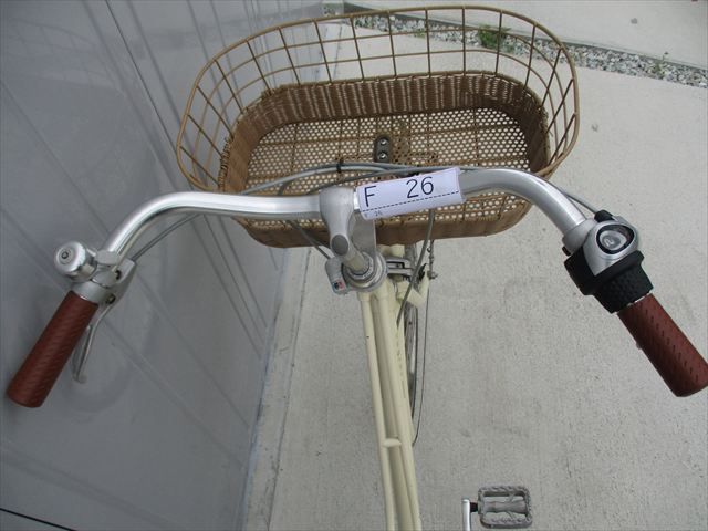 F26★限定特価　整備済み★ブリヂストン　カジュナロイヤル★ 中古自転車 【　26インチ　アイボリー　 】 F26☆整備済み☆完成車発送☆中古シティ自転車【ブリヂストン カジュナ