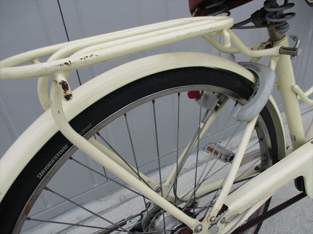 F26★限定特価　整備済み★ブリヂストン　カジュナロイヤル★ 中古自転車 【　26インチ　アイボリー　 】 F26☆整備済み☆完成車発送☆中古シティ自転車【ブリヂストン カジュナ