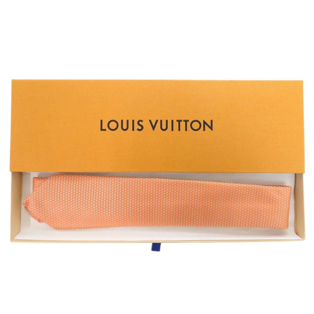 未使用 ルイ ヴィトン ダイヤモンドブイ 8CM M75997 シルク オレンジ ネクタイ LV 0032【中古】LOUIS VUITTON メンズ 未使用 ルイ ヴィトン ダイヤモンドブイ 8CM M75997 シルク オレンジ