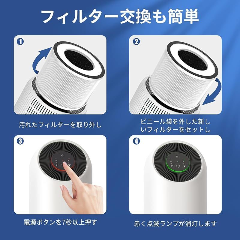 新品】 Afloia 空気清浄機 Fillo/Halo/Allo 用 交換フィルター【2枚入 