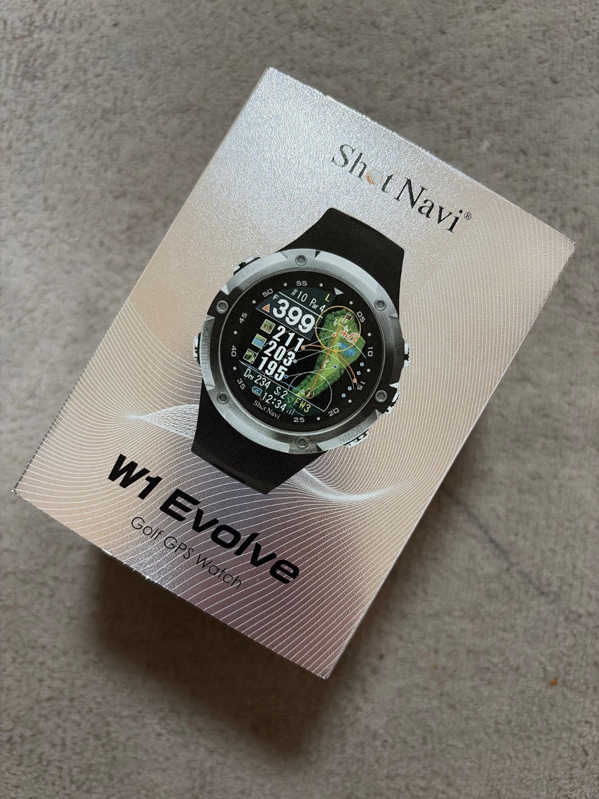 ShotNavi ショットナビ ゴルフ用GPSウォッチ W1 Evolve ブラック 