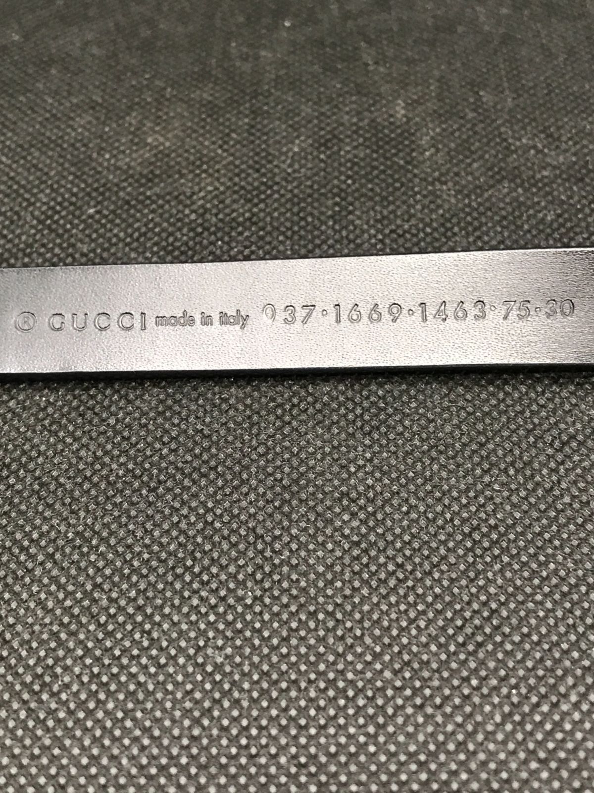 GUCCI グッチ ベルト レザー 表記サイズ 75-30 Gロゴ ゴールド金具