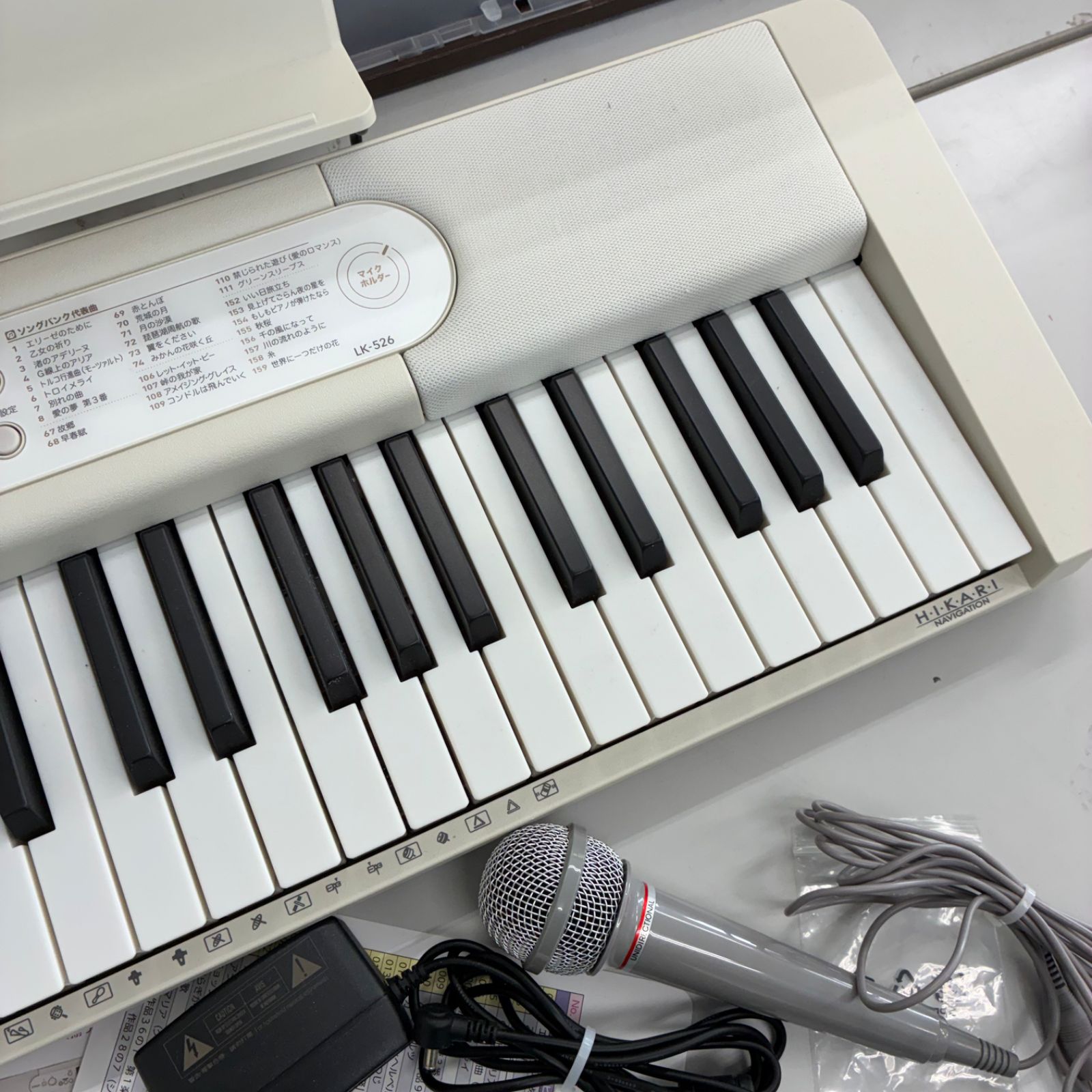 ☆CASIO カシオ LK-526 電子ピアノ マイク アダプター付き - メルカリ