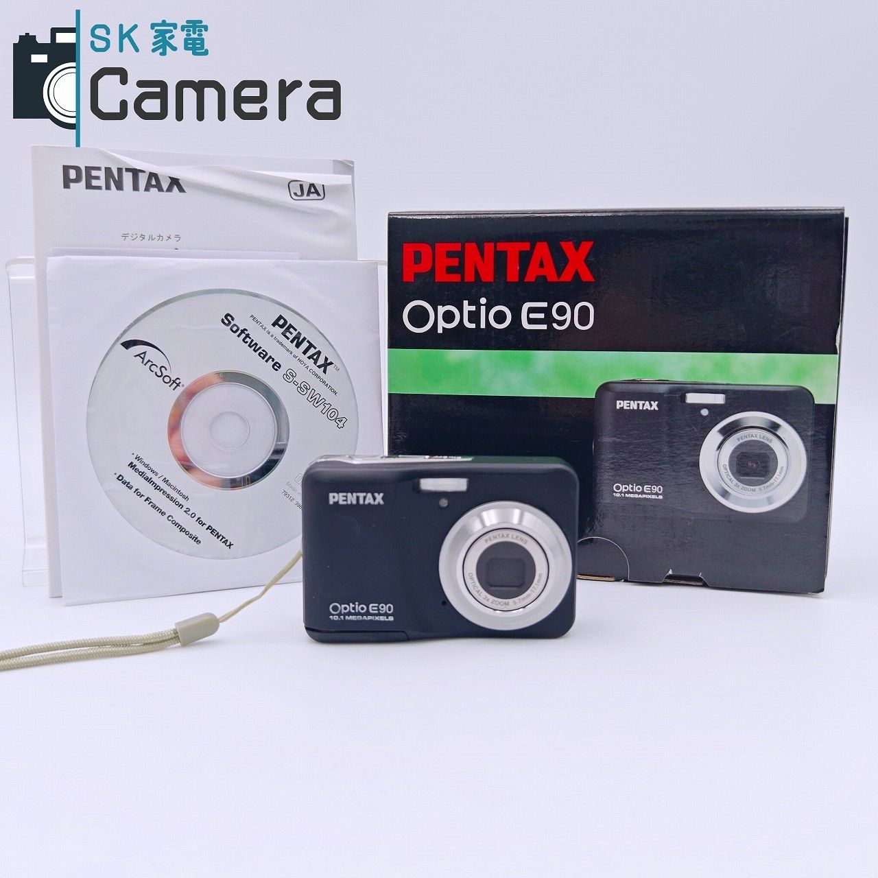 中古】 PENTAX Optio E90 ペンタックス コンパクトデジタルカメラ 単三 