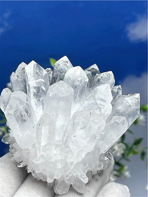 AAA級高透明度天然水晶クラスターB91B6/49B13A - メルカリ