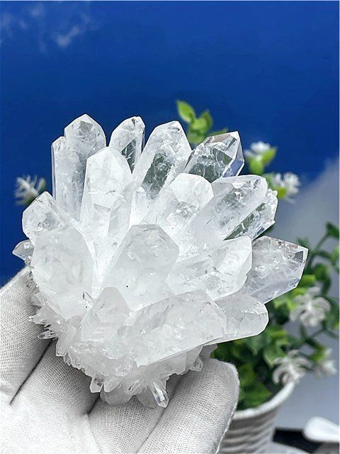 AAA級高透明度天然水晶クラスターB91B6/49B13A - メルカリ