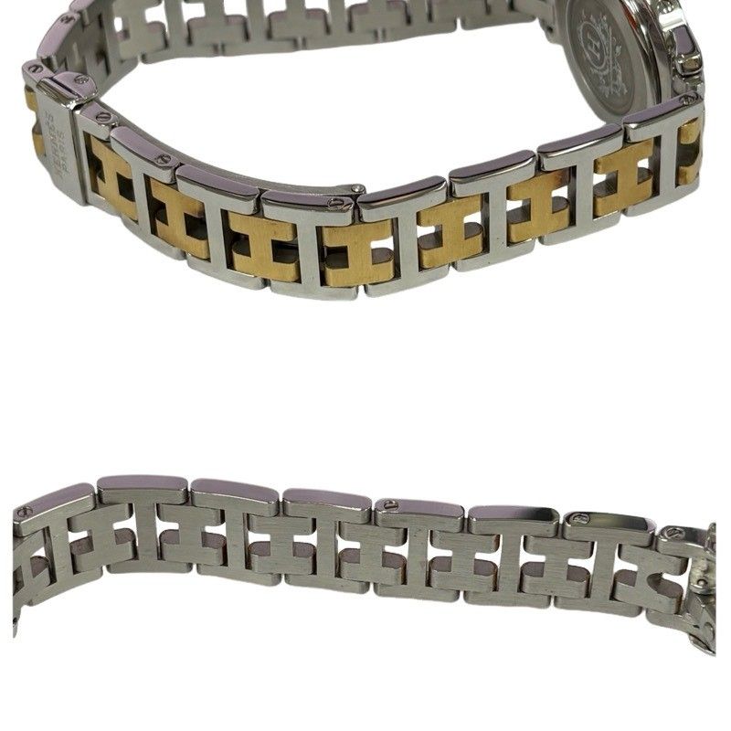 HERMÈS エルメス クリッパー CL4.220 腕時計レディース クオーツ ホワイト文字盤 稼働品 【中古品】 52604K56U HERMES - HERMÈS エルメス クリッパー CL4.220 腕時計レディース