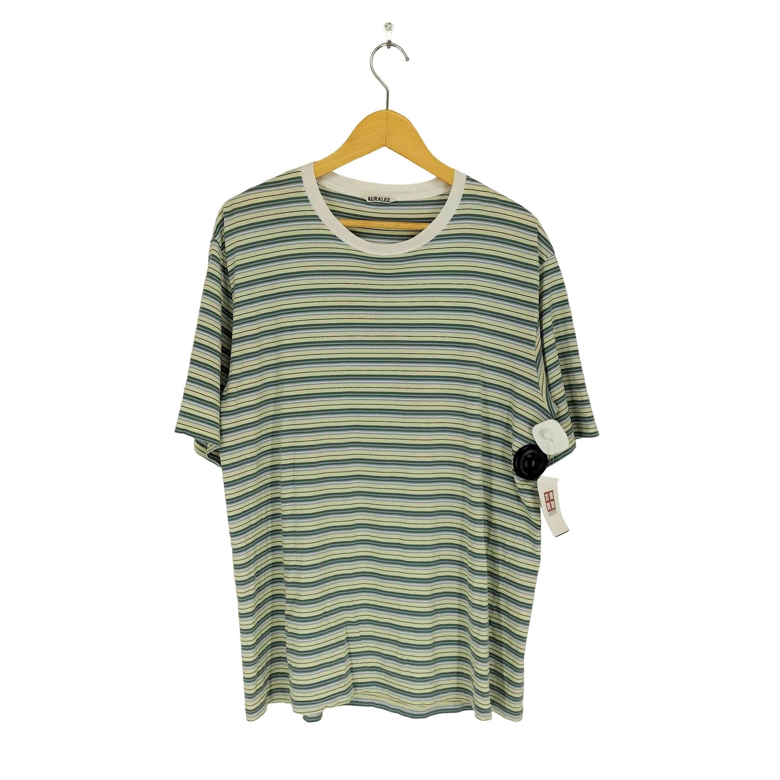 オーラリー AURALEE 24SS HARD TWIST COTTON BORDER TEE メンズ 4 
