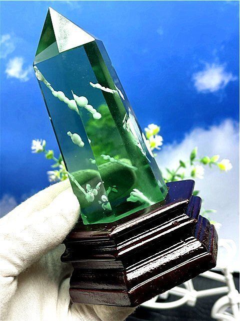 超綺麗☆雪花オブシディアン六角柱B91Z2/43Z18A - メルカリ