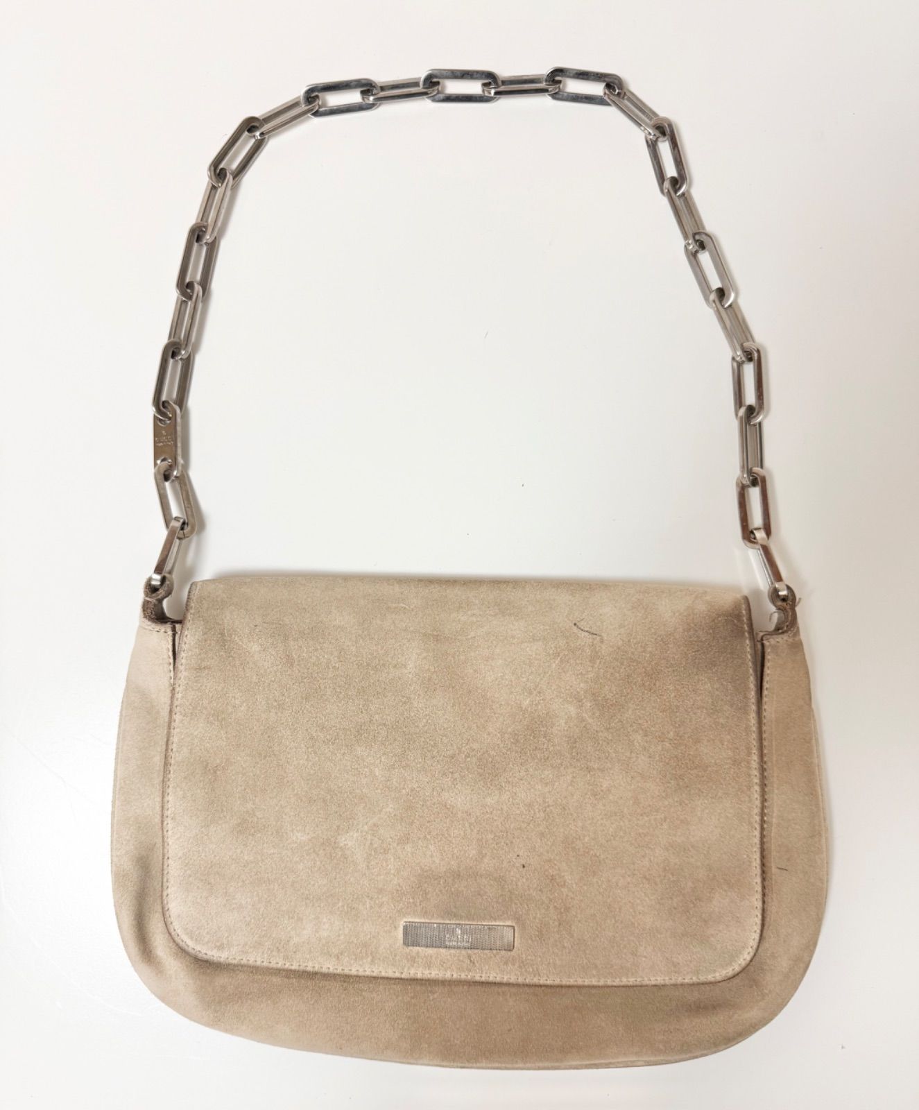 ✨VINTAGE✨ GUCCI グッチ ショルダーバッグ チェーン スウェード
