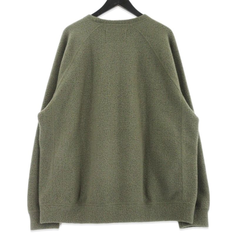 美品 GOLD ゴールド スウェットシャツ GL69234 WOOL SUPER 140's FLEECE RAGLAN CREW NECK SHIRT ラグラン グリーン L  99000723 美品 GOLD ゴールド スウェットシャツ GL69234 WOOL SUPER 140's