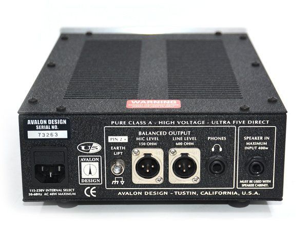 美品 AVALON DESIGN アバロンデザイン U5 プリアンプ ダイレクト