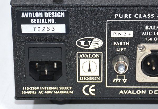 美品 AVALON DESIGN アバロンデザイン U5 プリアンプ ダイレクト