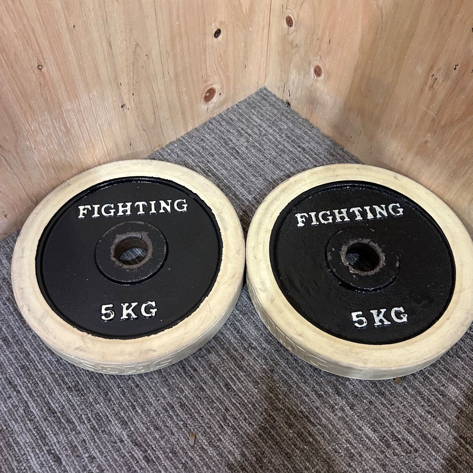 SGM】ファイティングロード 5kg ラバープレート×2 - メルカリ