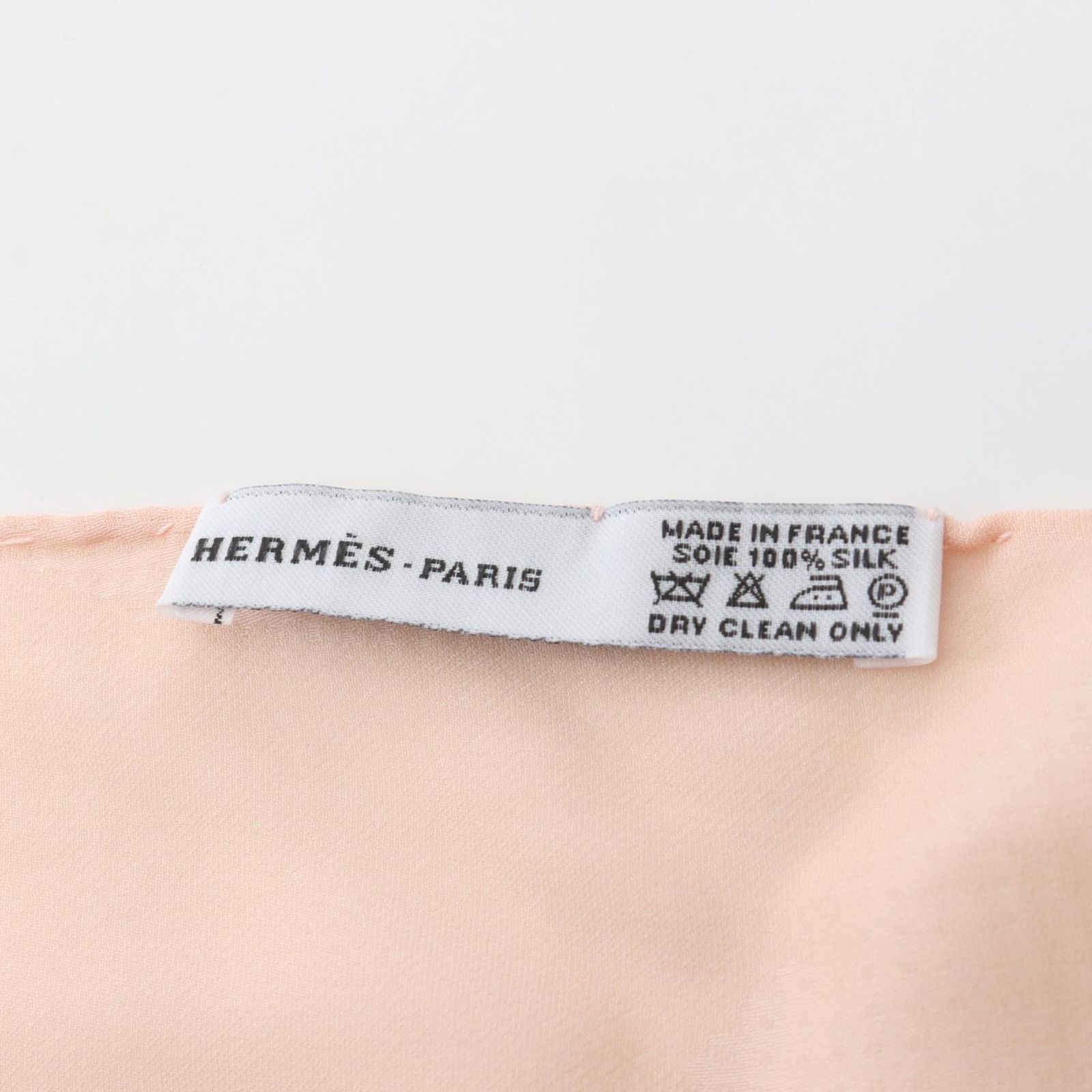 エルメス HERMES ストール ニューリブリス シフォン ピンク シルク 