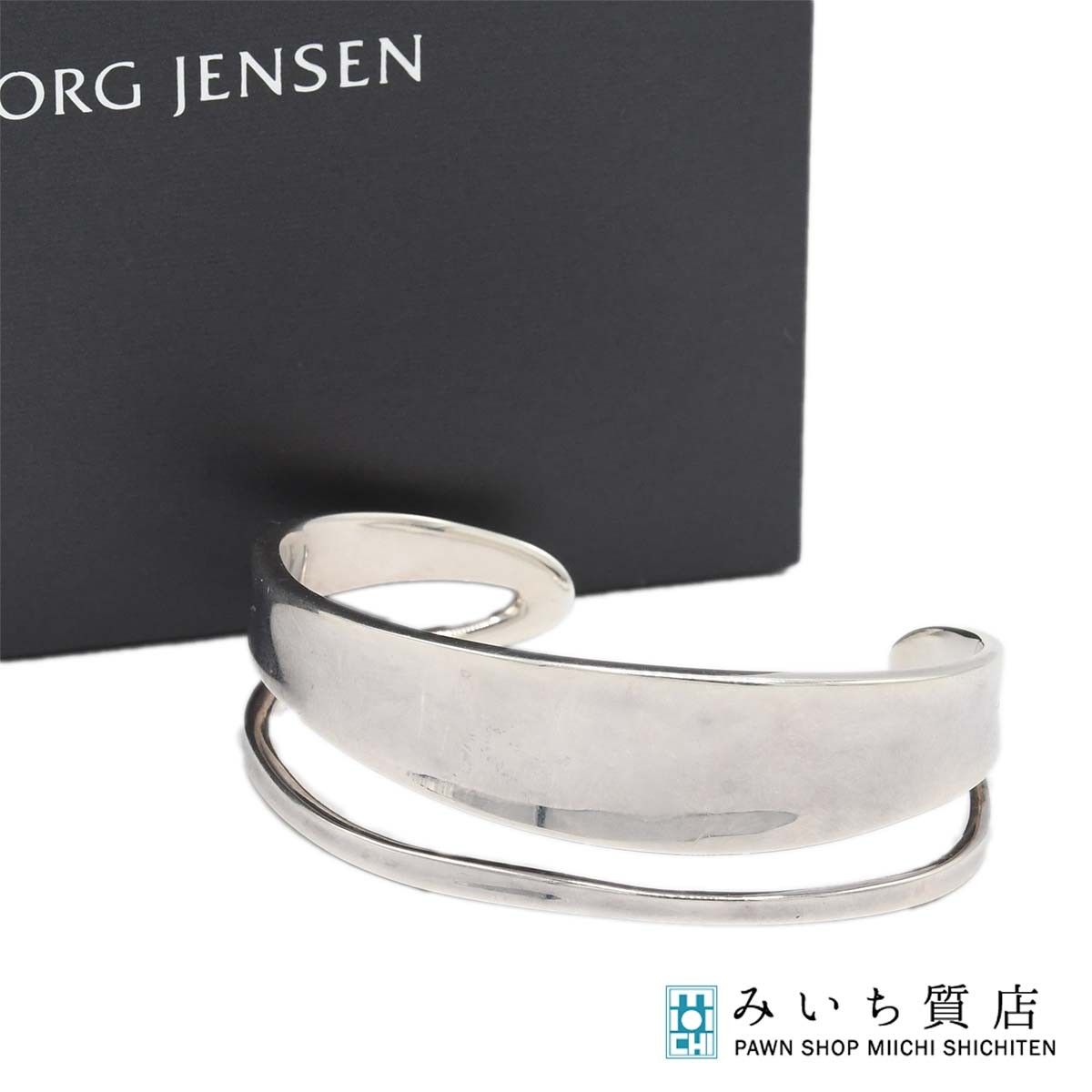 GEORG JENSEN ジョージジェンセン バングル SV925 618A M 約33.7g 