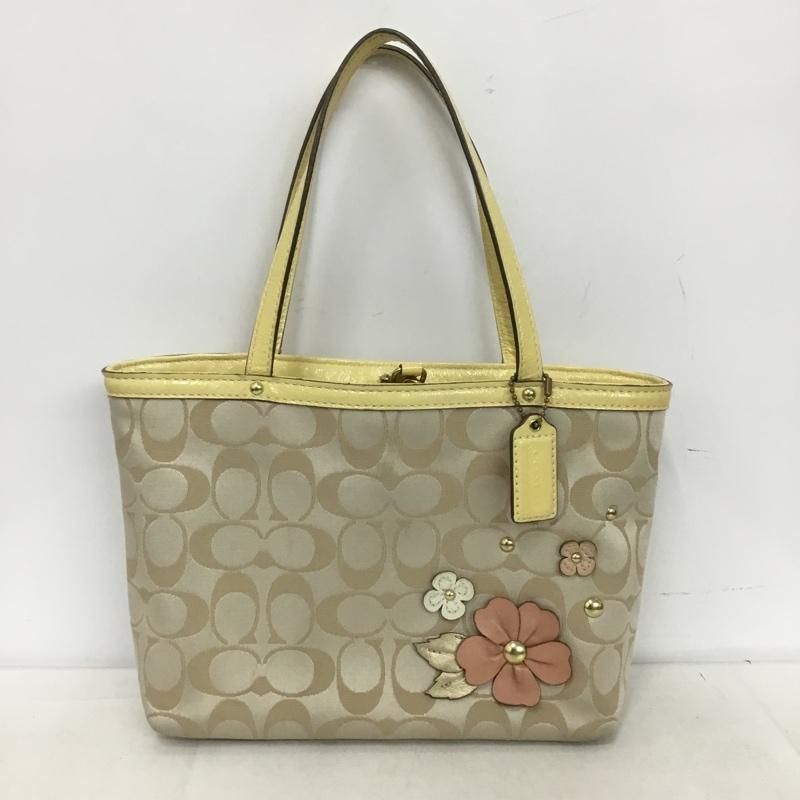 COACH コーチ ハンドバッグ F47242 シグネチャー フラワーモチーフ