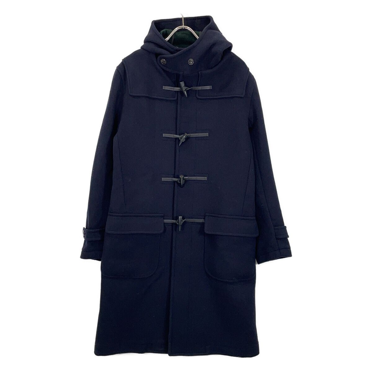 GRENFELL グレンフェル ﾈｲﾋﾞｰ ｳｰﾙ100 ﾀﾞｯﾌﾙｺｰﾄ 36-特売 割引