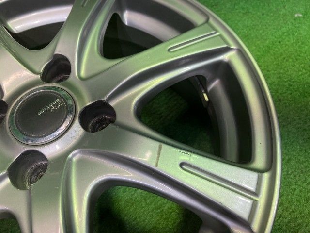ミルアス ｲｽﾄ BB ホイール アルミ ガンメタ 15インチ 6J 4穴 4本 100 +