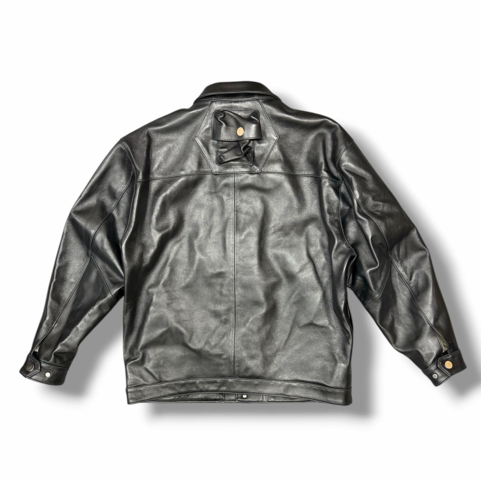 参考上代220000円 未使用 OUAT 25SS OFFICE JACKET レザー オフィス 