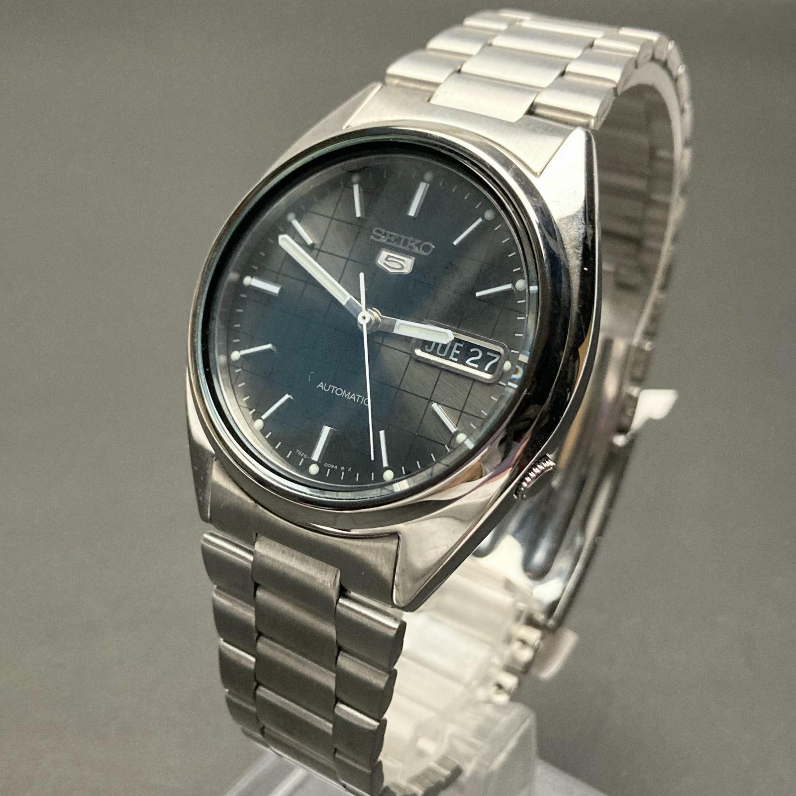 稼働品】 SEIKO5 7S26-0480 メンズ 腕時計 自動巻き 裏スケ