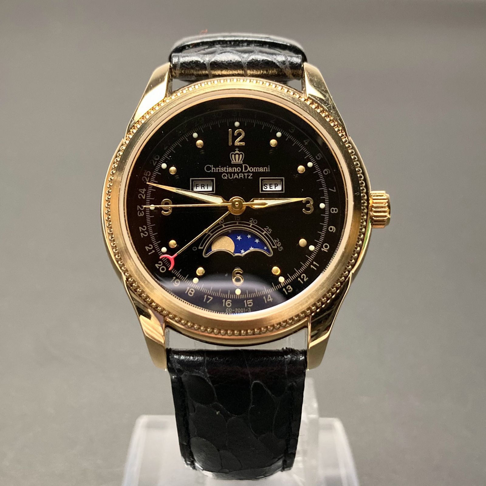 稼働品 Christiano Domani クリスチャーノ ドマーニ メンズ 腕時計 
