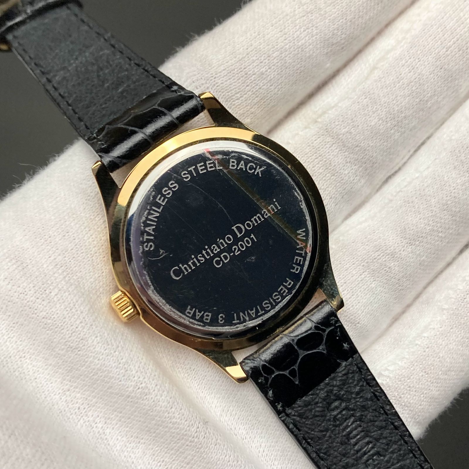 稼働品 Christiano Domani クリスチャーノ ドマーニ メンズ 腕時計 