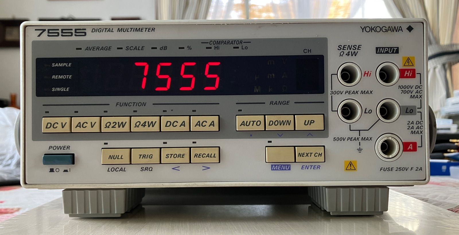YOKOGAWA 7555 5桁1/2 DMM Yokogawa 7555 5-1/2桁 Digital Multimeter - メルカリ