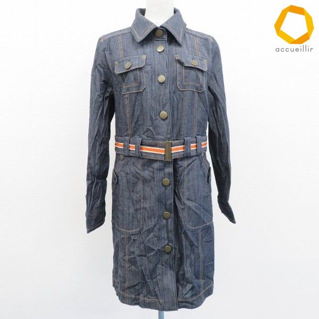 レリアン Leilian ワンピース デニム ストレッチ ベルト付き レディース [a1007251]